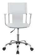 Contemporary white office chair by Coaster additional picture 7
