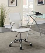 Contemporary white office chair by Coaster additional picture 8