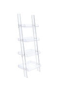 Amaturo clear acrylic ladder bookcase additional photo 2 of 6