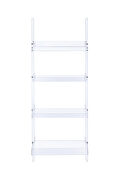 Amaturo clear acrylic ladder bookcase by Coaster additional picture 6