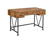 Barritt industrial antique nutmeg writing desk by Coaster additional picture 2