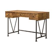 Barritt industrial antique nutmeg writing desk by Coaster additional picture 3
