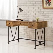 Barritt industrial antique nutmeg writing desk by Coaster additional picture 4
