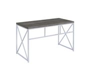 Transitional weathered grey writing desk by Coaster additional picture 2