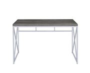 Transitional weathered grey writing desk by Coaster additional picture 4
