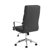 Office chair in black leatherette / chrome base by Coaster additional picture 2