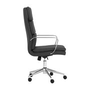 Office chair in black leatherette / chrome base by Coaster additional picture 3