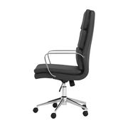 Office chair in black leatherette / chrome base by Coaster additional picture 5