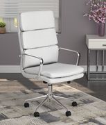 Office chair in white / chrome by Coaster additional picture 8