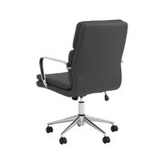 Black leatherette adjustable height computer chair by Coaster additional picture 2
