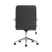 Black leatherette adjustable height computer chair by Coaster additional picture 3