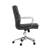 Black leatherette adjustable height computer chair by Coaster additional picture 4
