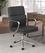 Black leatherette adjustable height computer chair by Coaster additional picture 8