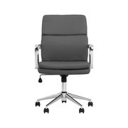 Adjustable height gray leatherette office chair by Coaster additional picture 7