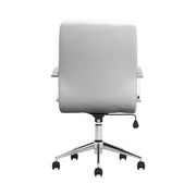 Adjustable height office chair in white / chrome additional photo 5 of 7