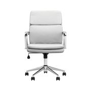 Adjustable height office chair in white / chrome by Coaster additional picture 7