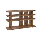 Modern rustic antique nutmeg display / bookcase by Coaster additional picture 4