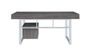 Contemporary weathered grey writing desk by Coaster additional picture 3