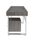 Contemporary weathered grey writing desk by Coaster additional picture 4