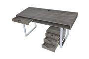 Contemporary weathered grey writing desk by Coaster additional picture 6