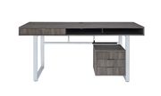 Contemporary weathered grey writing desk by Coaster additional picture 7