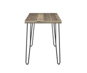 Minimalist office desk in weathered pine by Coaster additional picture 2