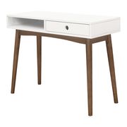 Writing desk in white / walnut by Coaster additional picture 2