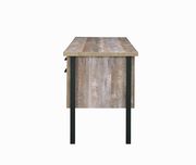 Rustic weathered oak office desk by Coaster additional picture 4