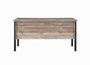 Rustic weathered oak office desk by Coaster additional picture 5