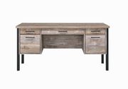 Rustic weathered oak office desk by Coaster additional picture 6