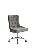 Modern grey velvet office chair by Coaster additional picture 2