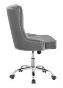 Modern grey velvet office chair by Coaster additional picture 7