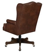 Executive tufted office chair in brown leatherette by Coaster additional picture 2