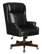Executive style black leatherette office chair by Coaster additional picture 6