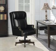 Executive style black leatherette office chair by Coaster additional picture 7