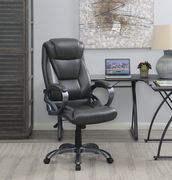 Computer chair in gray leatherette by Coaster additional picture 6