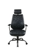 Office chair in black top grain leather by Coaster additional picture 7