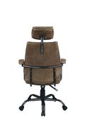 Office chair in top grain brown leather by Coaster additional picture 3