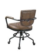 Office chair in antique brown top grain leather by Coaster additional picture 3