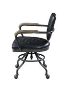 Office chair in black top grain leather by Coaster additional picture 6
