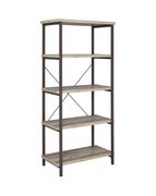 Weathered pine finish bookcase by Coaster additional picture 5