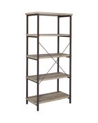 Weathered pine finish bookcase by Coaster additional picture 6
