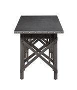 Industrial galvanized grey adjustable desk by Coaster additional picture 3