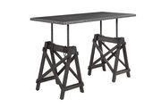 Industrial galvanized grey adjustable desk by Coaster additional picture 7
