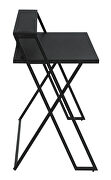 Black finish writing desk with usb ports by Coaster additional picture 2