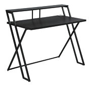 Black finish writing desk with usb ports by Coaster additional picture 5