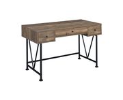 Rustic oak computer office desk by Coaster additional picture 8