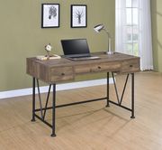 Rustic oak computer office desk by Coaster additional picture 10