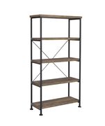Rustic oak finish bookcase by Coaster additional picture 6