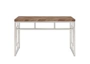 Rustic tobacco two-toned finish office desk by Coaster additional picture 2